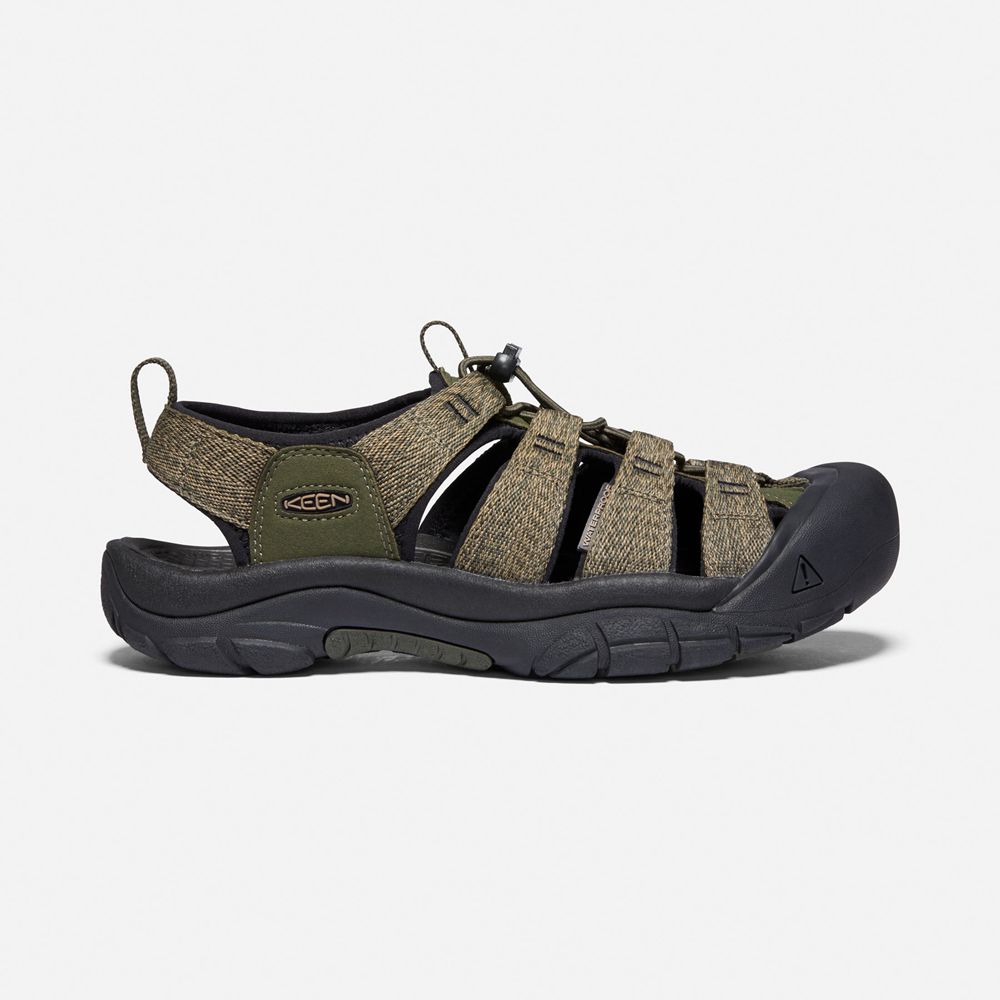 Keen Outdoor Sandalet Erkek Zeytin Yeşili/Siyah - Newport H2 - Türkiye AMGQ48723